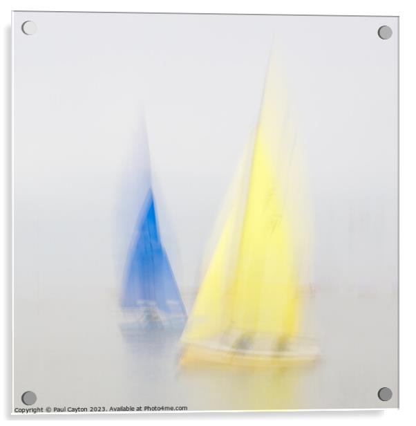 Plain Sailing #3 Acrylic by Paul Cayton