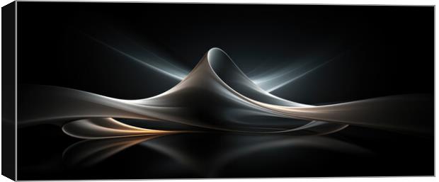 Elegance in Equilibrium Abstract art - abstract background compo Canvas Print by Erik Lattwein