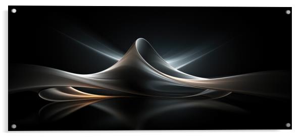 Elegance in Equilibrium Abstract art - abstract background compo Acrylic by Erik Lattwein