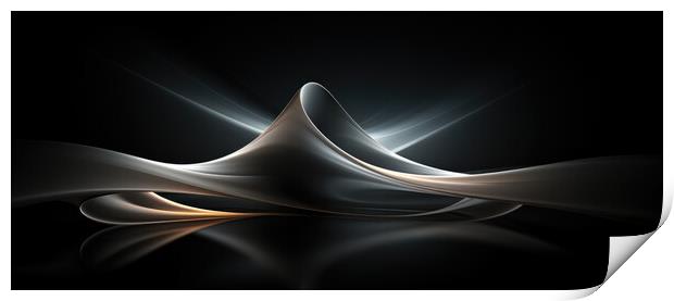 Elegance in Equilibrium Abstract art - abstract background compo Print by Erik Lattwein