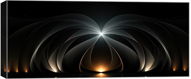 Elegance in Equilibrium Abstract art - abstract background compo Canvas Print by Erik Lattwein