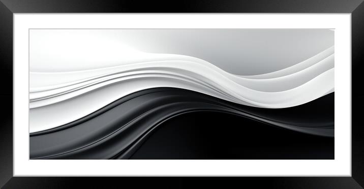 Elegant Simplicity Abstract background - abstract background com Framed Mounted Print by Erik Lattwein