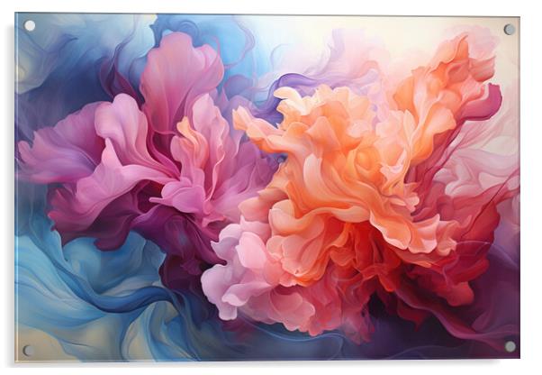 Ethereal Dreamscapes Abstract painting - abstract background com Acrylic by Erik Lattwein