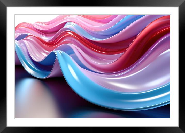 Futuristic Visions Abstract patterns - abstract background composition Framed Mounted Print by Erik Lattwein