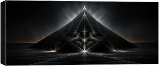 Harmonious Geometric Precision Symmetrical geometric - abstract  Canvas Print by Erik Lattwein