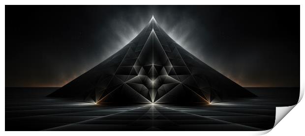 Harmonious Geometric Precision Symmetrical geometric - abstract  Print by Erik Lattwein