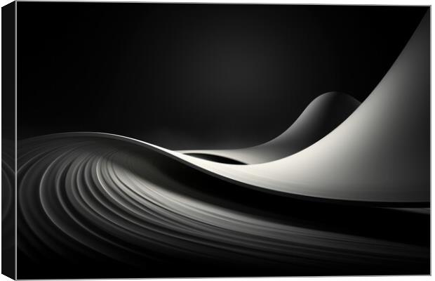 Intriguing Contrast Minimalistic abstract - abstract background  Canvas Print by Erik Lattwein