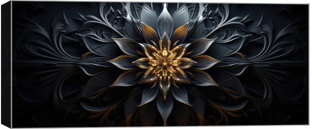 Intriguing Symmetry Abstract patterns - abstract background comp Canvas Print by Erik Lattwein