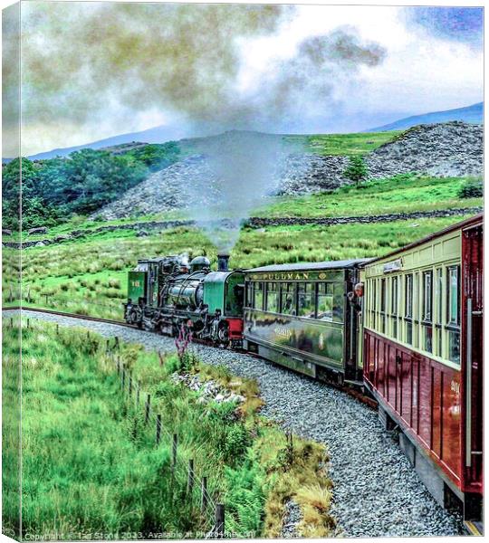 North Wales Steam train Canvas Print by Ian Stone