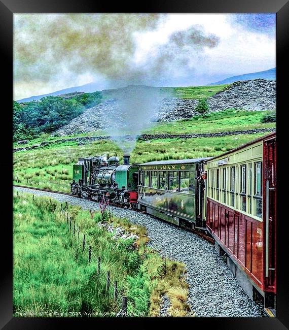 North Wales Steam train Framed Print by Ian Stone