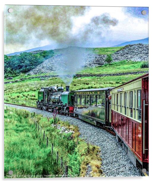 North Wales Steam train Acrylic by Ian Stone