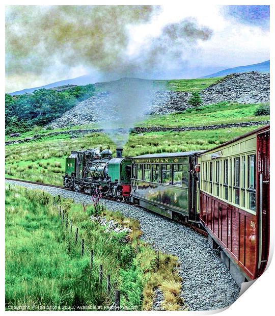 North Wales Steam train Print by Ian Stone