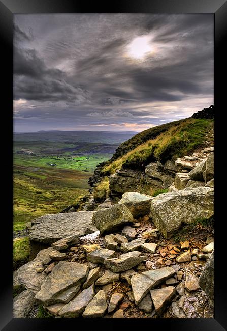 The Descent Of Pen-Y-Ghent Framed Print by Jason Connolly