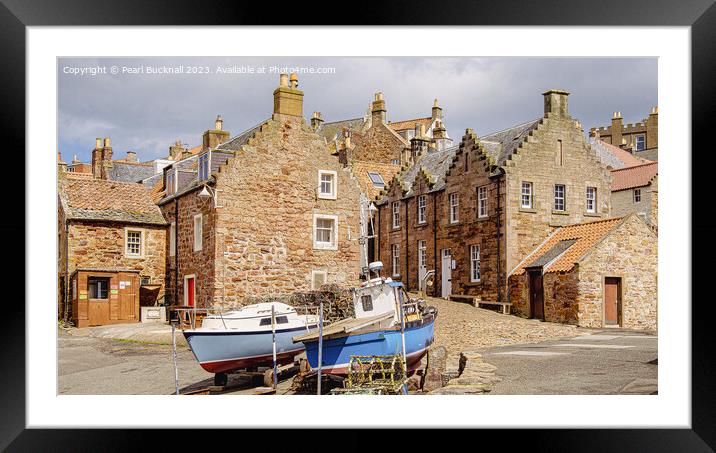 Crail village Fife Scotland panoramic Framed Mounted Print by Pearl Bucknall