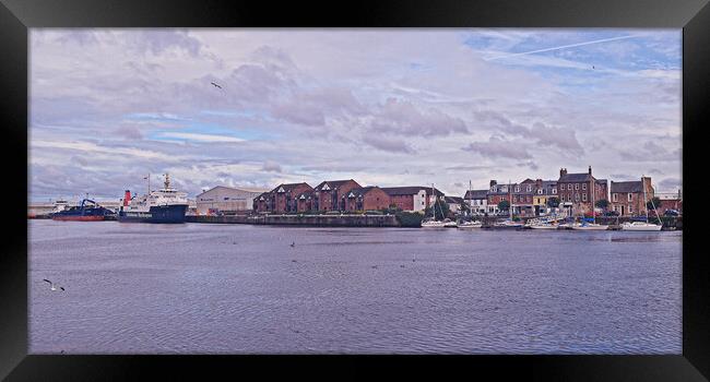 Ayr harbour and marina Framed Print by Allan Durward Photography