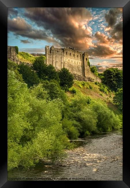 Richmond Castle Framed Print by Alison Chambers