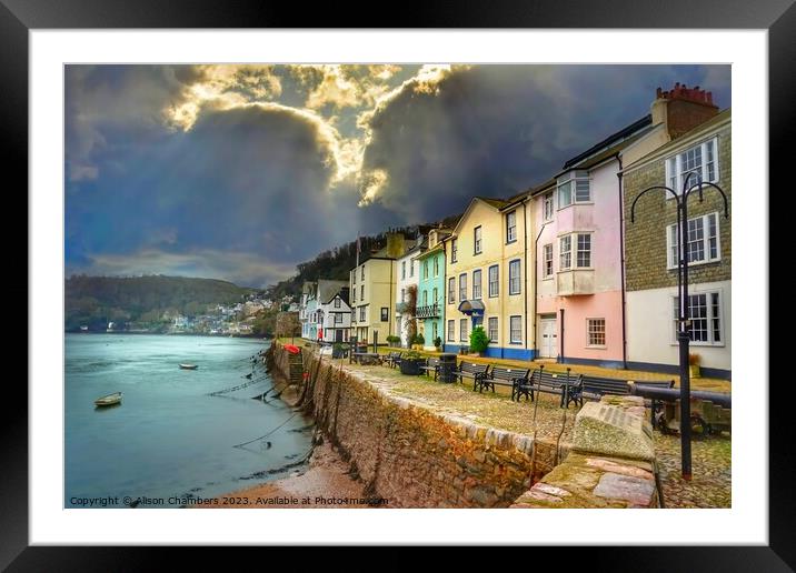 Dramatic Dartmouth Framed Mounted Print by Alison Chambers