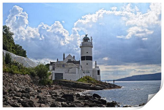 Cloch point Lighthouse Print by Allan Durward Photography