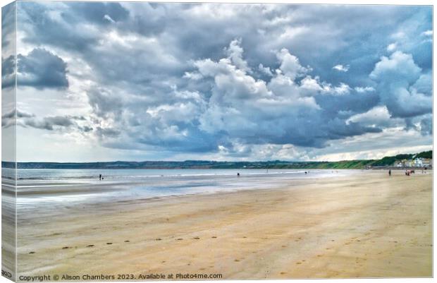 Filey  Canvas Print by Alison Chambers
