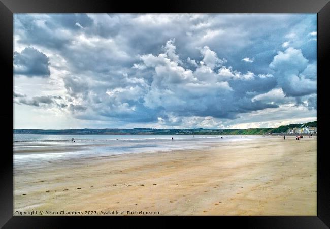 Filey  Framed Print by Alison Chambers