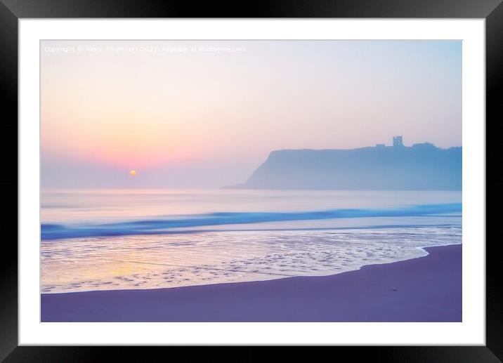 Scarborough Coast Framed Mounted Print by Alison Chambers