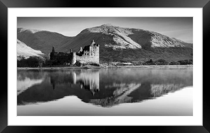 Kilchurn Castle Reflections Framed Mounted Print by Anthony McGeever