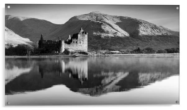 Kilchurn Castle Reflections Acrylic by Anthony McGeever