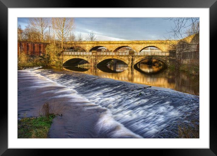 Norfolk Bridge and Burton Weir Framed Mounted Print by Darren Galpin