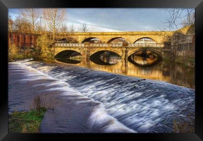 Norfolk Bridge and Burton Weir Framed Print by Darren Galpin
