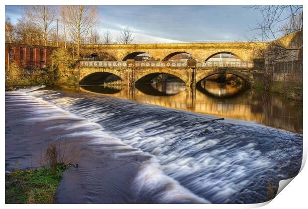 Norfolk Bridge and Burton Weir Print by Darren Galpin