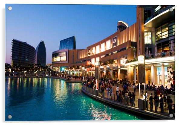 Dubai Mall, Dubai, United Arab Emirates Acrylic by Fabrizio Troiani