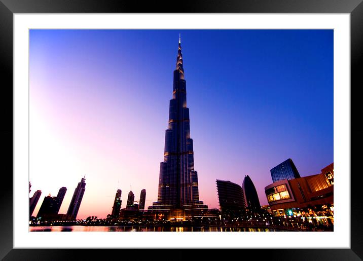 Burj Khalifa Framed Mounted Print by Fabrizio Troiani
