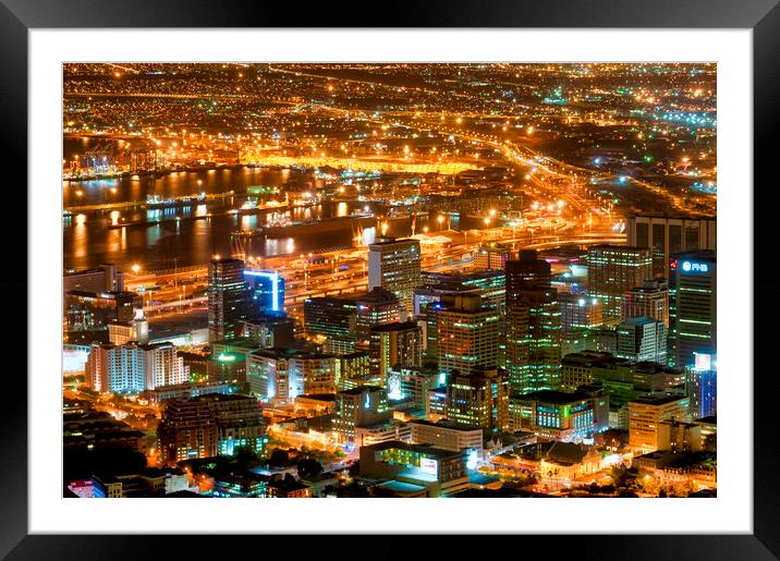 Cape Town Framed Mounted Print by Fabrizio Troiani