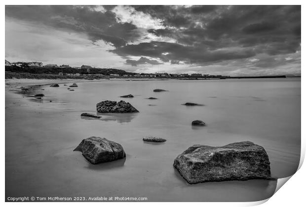 Splendour of Hopeman's East Beach Print by Tom McPherson