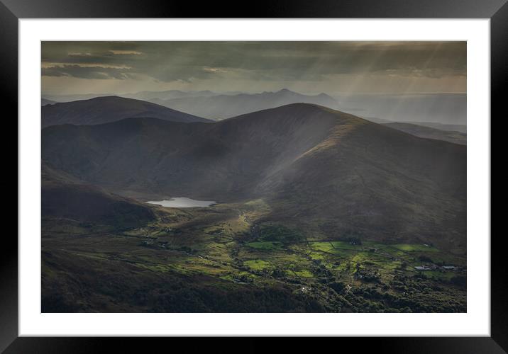 View from Elidir fawr Framed Mounted Print by Rory Trappe