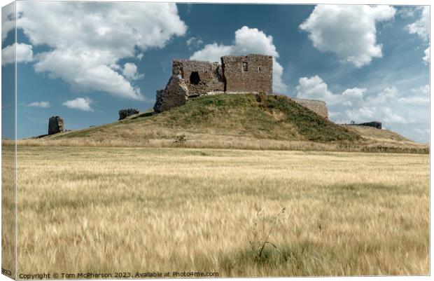 Echoes of Time: Duffus Castle Moray Canvas Print by Tom McPherson