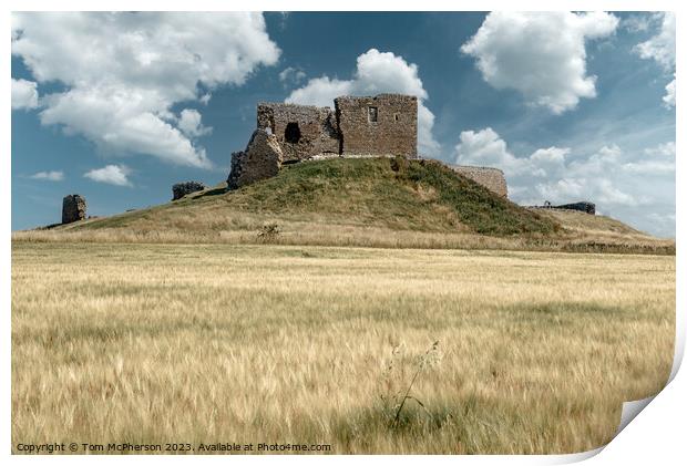 Echoes of Time: Duffus Castle Moray Print by Tom McPherson