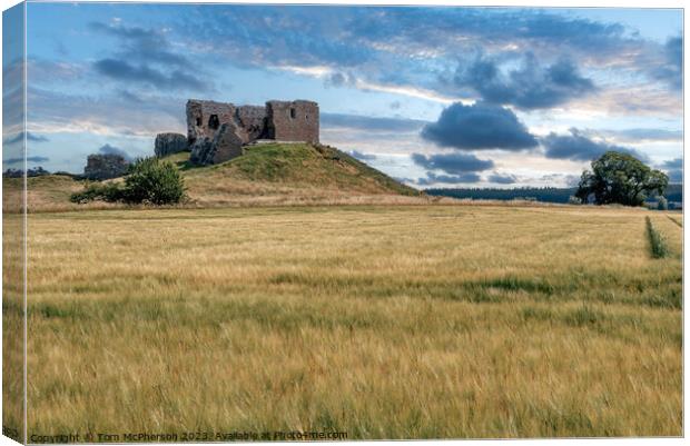 Duffus Castle: A Historic Beacon in Moray Canvas Print by Tom McPherson