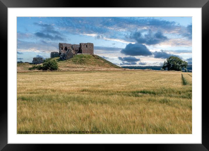 Duffus Castle: A Historic Beacon in Moray Framed Mounted Print by Tom McPherson