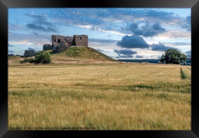 Duffus Castle: A Historic Beacon in Moray Framed Print by Tom McPherson