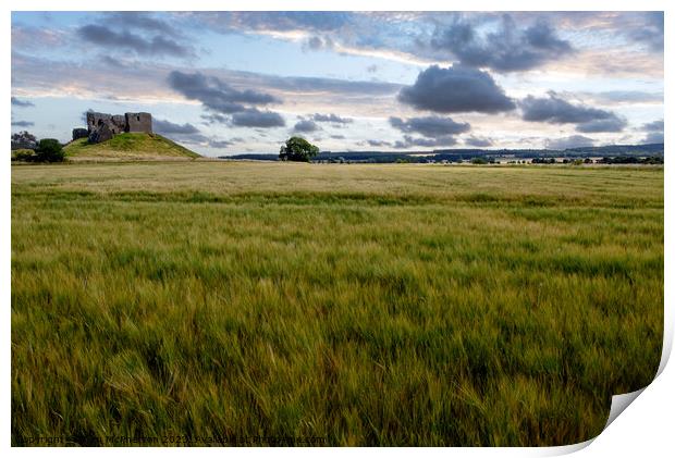 Historic Duffus Castle: Ancient Stronghold's Tale Print by Tom McPherson