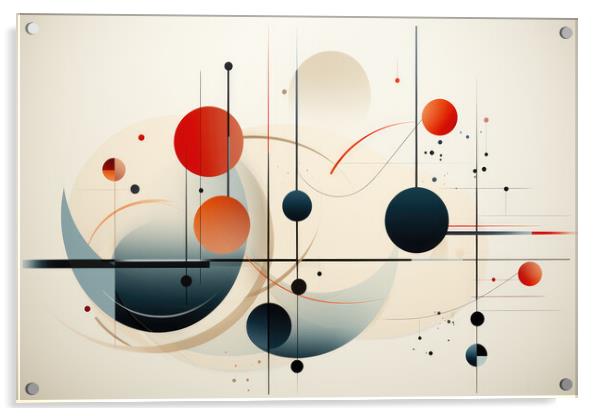 Minimalist Elegance Minimalist abstract composition - abstract b Acrylic by Erik Lattwein
