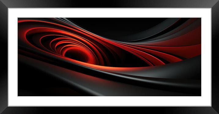 Minimalist Whimsy Abstract patterns - abstract background compos Framed Mounted Print by Erik Lattwein