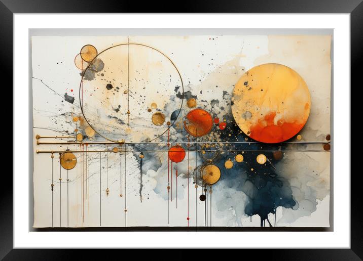 Modern Mixed Media Magic Diverse textures and colors i - abstrac Framed Mounted Print by Erik Lattwein