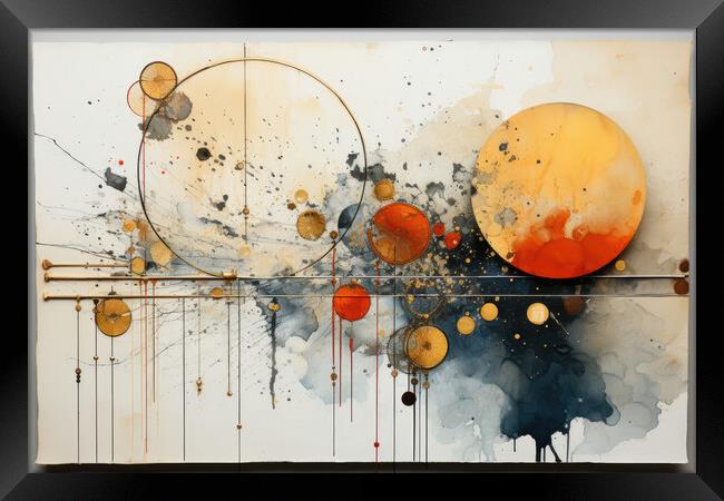 Modern Mixed Media Magic Diverse textures and colors i - abstrac Framed Print by Erik Lattwein
