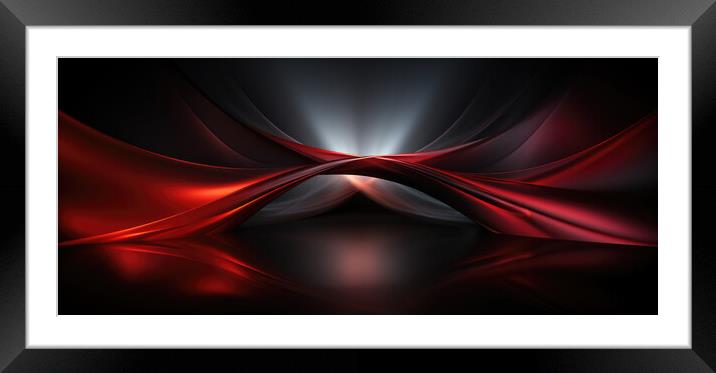 Monochrome Serenity Tranquil symmetrical patterns - abstract bac Framed Mounted Print by Erik Lattwein