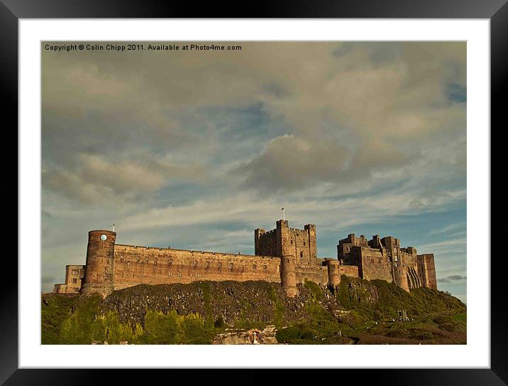 Bamburgh Castle Framed Mounted Print by Colin Chipp
