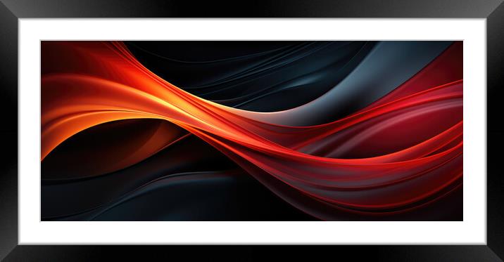 Organic Balance Abstract patterns - abstract background composit Framed Mounted Print by Erik Lattwein