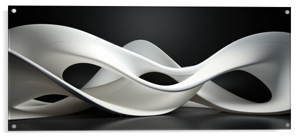 Organic Balance Minimalistic abstract - abstract background comp Acrylic by Erik Lattwein