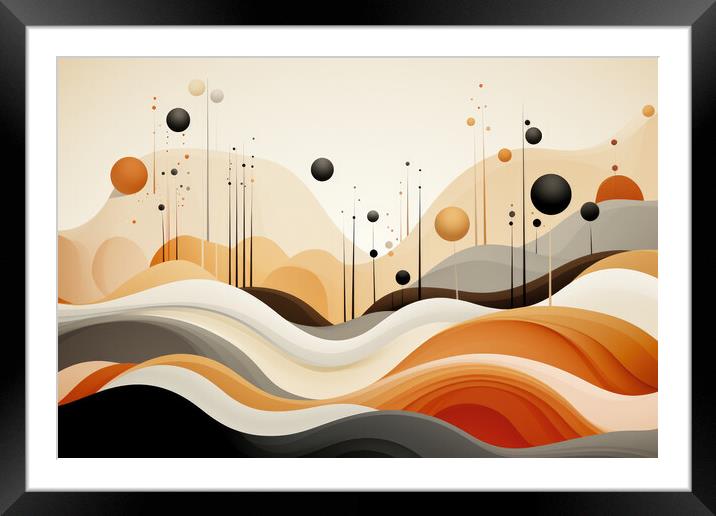 Organic Essence Abstract patterns inspired by nature - abstract  Framed Mounted Print by Erik Lattwein